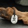 Amulet "Scandinavian runes", Runa Otal, 21x29mm, metallic