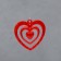 Wind Music Plastic "Heart" mix 4 tubes 10*1 cm 2 figures h = 52 cm