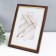 Photo frame Plastic "Mira" 15x21 cm beech with gold (plastic screen)