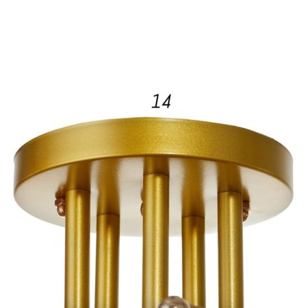 Economy Steel 44913/5 5x40W E27, matte gold, 54x54x30 cm-5