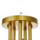 Economy Steel 44913/5 5x40W E27, matte gold, 54x54x30 cm