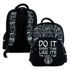 School backpack Bruno VisConti, 40 x 30 x 19 cm, ergonomic back, 