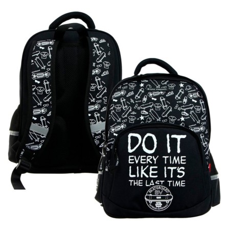 School backpack Bruno VisConti, 40 x 30 x 19 cm, ergonomic back, "Sport Pattern. Skate"