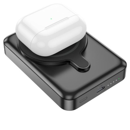External battery Hoco Q11, 10,000 mAh, Type-C, 2 A, wireless charging, black-2