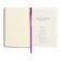 Leduced Diary A5, 140l, cage, leatherette, elastic band, blue cut, purple