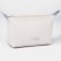 Cosmetic bag with a zipper, with a lining, beige color