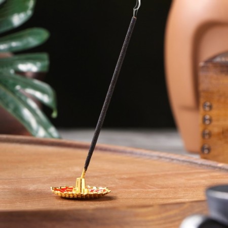 Claus for any incense "Lotus Small", Red Emall-2
