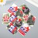 Cardboard "February 23" set 10 pcs (5 types) 4x6 cm