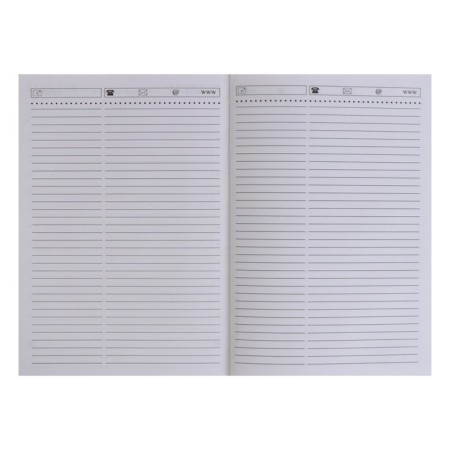 Deliciper of Leduced A5, 160 Vivevella sheets, Cover Artificial Leather, Corners' perforation, Sea Wave-6