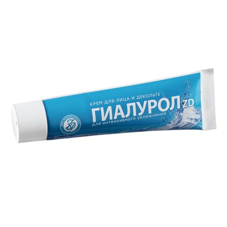 Facial cream and neckline with hyaluronic acid "Hyalurol ZD", 50 ml-4