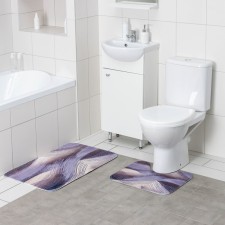 A set of mats for the bathroom and toilet of the Savannah Dolyana, 2 pcs: 50 × 80, 40 × 50 cm