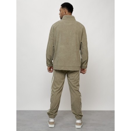 Male tracksuit, size 52, khaki color-3