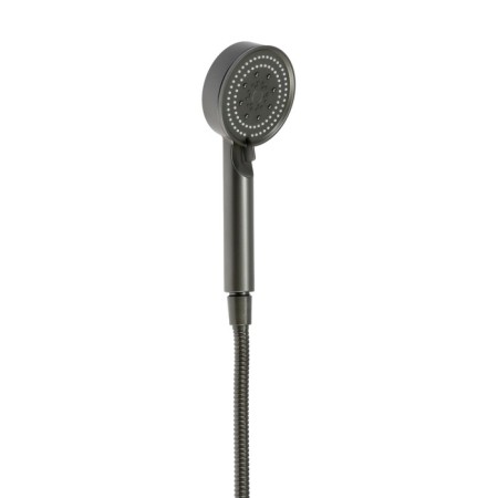 Bath mixer Zein Z3856, single -leaf, shower set, watering can 5 modes, graphite-8