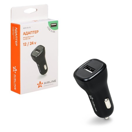 Automobile charger 1xUSB 2.1A in a cigarette lighter 12/24V AIRLINE ACH-12-1