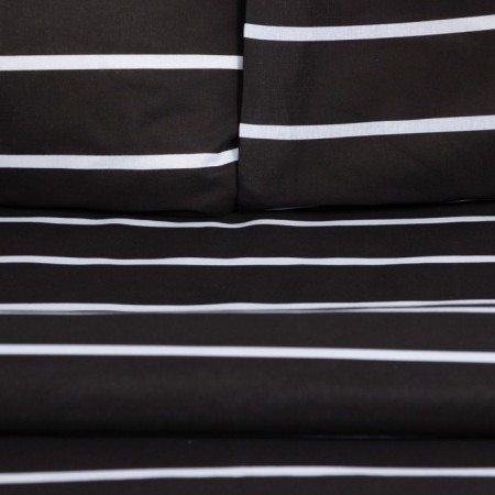 Less Win Ethel 2 joint venture Black Stripes 175x215 cm, 200x220 cm, 70x70 cm-2 pcs, 100% cotton, Poplin-7