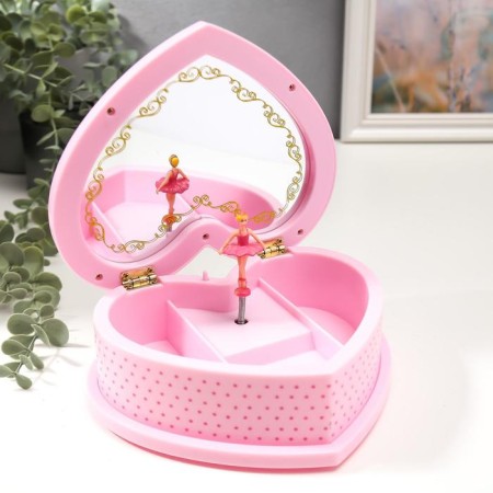 Musical pink box with a princess 19x16x6 cm-4