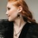 Acryl Earrings "Halloween" Spider, black color in silver