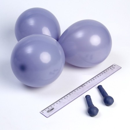 Shar Latex 5 ", pastel, set of 100 pcs., Fog-gray color