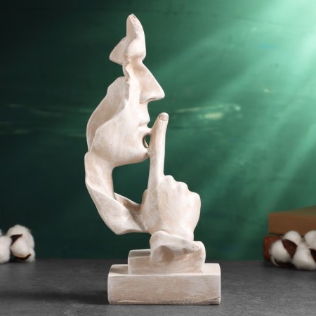 Figure "Silence" Bright Stone, 30x12x14cm-3