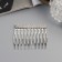 Hair crest "Medea", set 2 pcs., Classic, 5 × 4 cm, silver