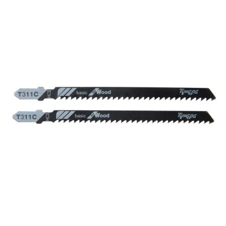 Files for tundra jigsaws, on wood, straight coarse cut, HCS, 100/125 x 3 mm, 2 pcs.-1