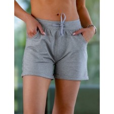 Women's shorts, size 48, gray color