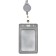Baig-carman vertical leatherette, external 110x68mm, internal 85x54mm, tape 80x1.2cm, gray.
