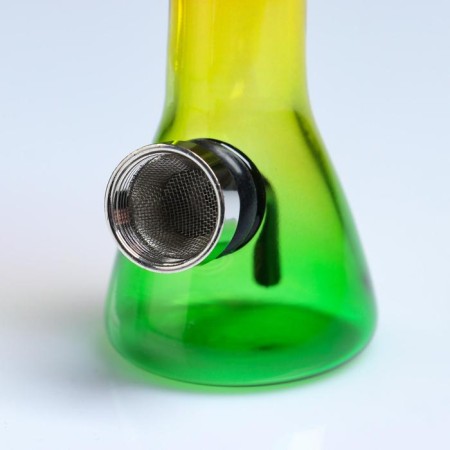 Bong, H-12.3 cm, "bob gauze", glass-1
