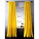 Curtains "Billy" with grabbing, 170 x 270 cm - 2 pcs, yellow