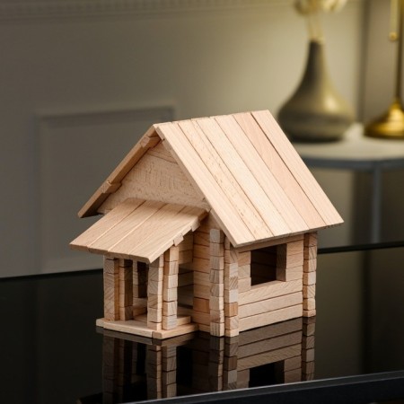 Wooden constructor "Controversy House", 3 in 1, 146 details, an array of beech-2