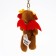 Soft toy "Dragon" on a key fob, 10.5 cm, brown color