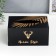 MDF box for napkins "Golden Deer" black 10x13x20 cm