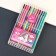 Colored pencils, 12 colors, trihedral, Minnie Mouse and Unicorn