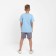Set for a boy (T-shirt, shorts) minku color-blue/gray, height 152
