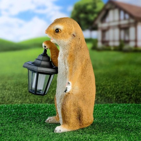Garden Light "Gopher with a flashlight" 15x15x36cm-2