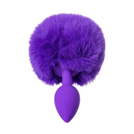 Anal plug Todo byfa Sweet Bunny, silicone, purple color, 13 cm, d 2.8 cm-2