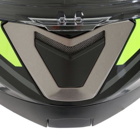 Modular helmet with two visors, size XXL (61), model-BLD-160E, black and yellow-12