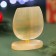 Souvenir "for luck", on a stand, selenite
