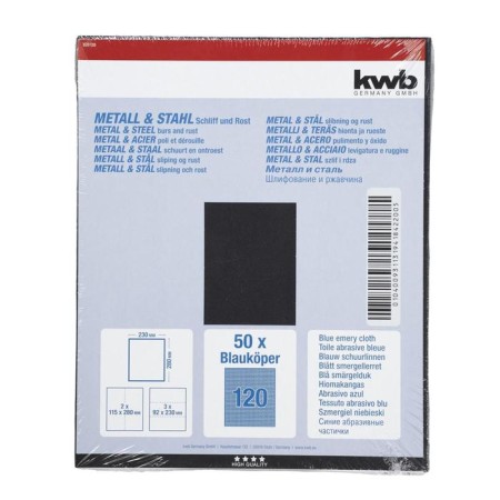 Folder paper KWB, K120, fabric, 230x280 mm, aluminum oxide-1