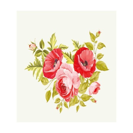 A set of napkins for setting the table "Wall of roses", rectangular, size 32x46 cm, 4 pcs-2