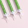 Candles for the cake "Classic" with a stand, 13 cm, 6 pcs, green