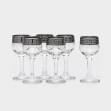 Set of glass glasses 