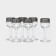 Set of glass glasses "Greek pattern", 55 ml, 6 pcs