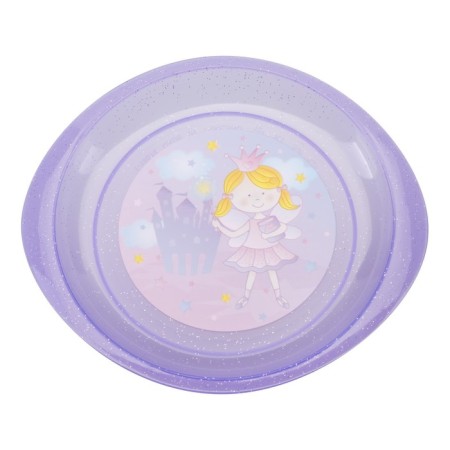 Children's “Princess” plate, diameter 18 cm, for second dishes, from 4 months, Mix colors-8