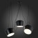 Suspended EVOLUCE lamp. Sle120643-03. TRIESTE. 3x40 watts, e27, 200 cm, black color