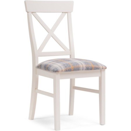 Wooden Calatei chair array of beech/fabric, ivory/gray 46x55x93 cm