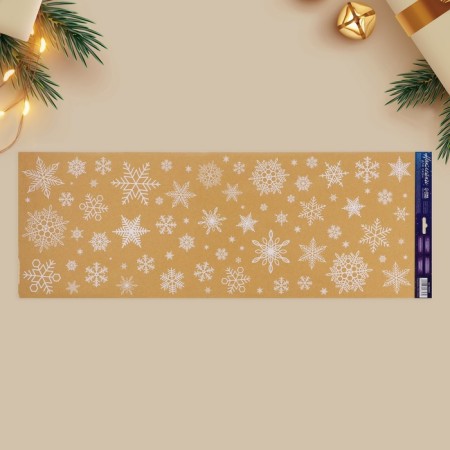 Vinyl stickers on the windows "Snowflakes", reusable, 70 x 25 cm, New Year-1