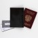 Cover for passport 5131 Russia, black color, genuine leather