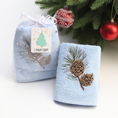 Terry towel "spruce bump" 30x60 cm, 100% cotton, 340 g/m2