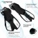 Flashes for snorkeling and diving Onlytop, with an open heel, p. 37-41, black/white color
